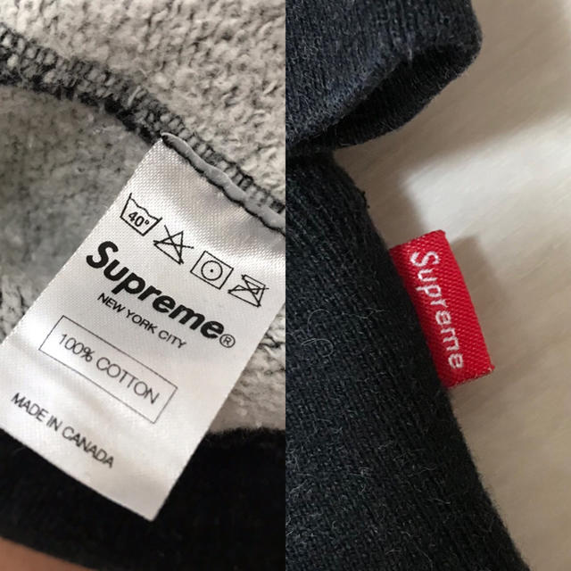 supreme 12aw felt arc crewneck black