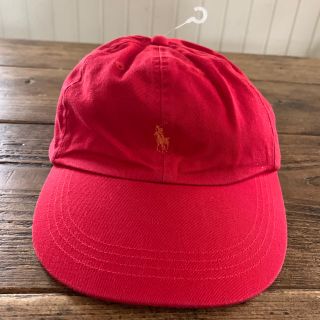 ポロラルフローレン(POLO RALPH LAUREN)のラルフローレン　キッズ用キャップ　赤／オレンジ(帽子)