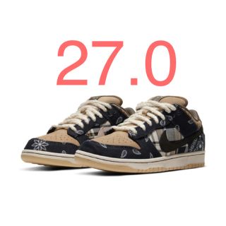 ナイキ(NIKE)のTravis Scott × Nike SB Dunk Low 27.0(スニーカー)