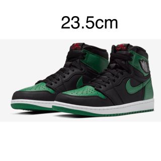 ナイキ(NIKE)のNIKE AIR JORDAN 1 GS BLACK PINE GREEN(スニーカー)