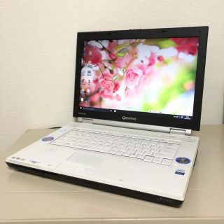 トウシバ(東芝)の高速コア2 キーボード新品 Win10 office DVD焼 wi-fi内蔵(ノートPC)