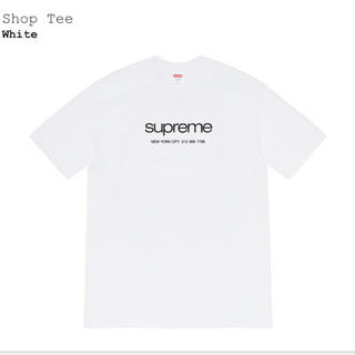 シュプリーム(Supreme)のsupreme Shop Tee white Sサイズ(Tシャツ/カットソー(半袖/袖なし))
