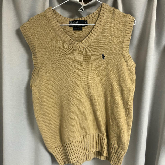 POLO RALPH LAUREN(ポロラルフローレン)のpolo ポロ　ラルフローレン　ベスト　ベージュ メンズのトップス(ベスト)の商品写真