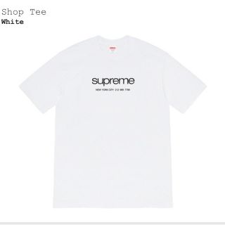 シュプリーム(Supreme)のSupreme Shop Tee white Sサイズ(Tシャツ/カットソー(半袖/袖なし))