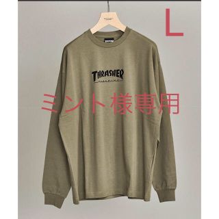 スラッシャー(THRASHER)のb&y別注 THRASHER LONG SLEEVE TEE Lサイズ(Tシャツ/カットソー(七分/長袖))