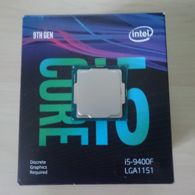 intel Core i5 9400F CPUPCパーツ