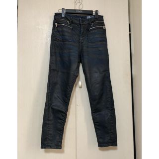 ディーゼル(DIESEL)の昨年物❣️ディーゼル❣️ジップストレッチ黒デニム 25(デニム/ジーンズ)