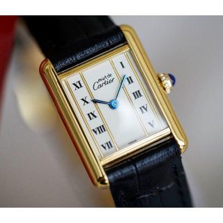 カルティエ(Cartier)の美品 カルティエ マスト タンク ゴールドライン SM Cartier(腕時計)