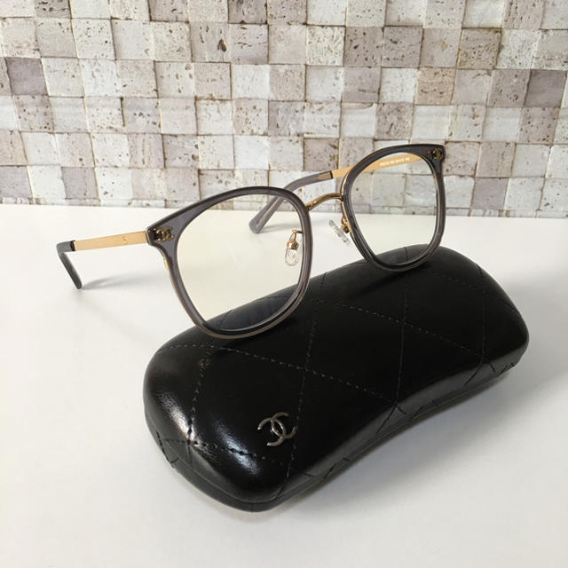 Chanel 黒✖️金 メガネフレーム シャネルメガネ リール - dr-natura.pl