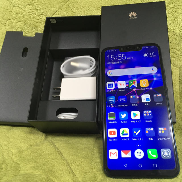 スマートフォン/携帯電話HUAWEI Mate20 lite サファイアブルー