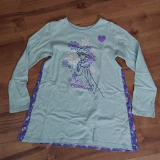 ベルメゾン(ベルメゾン)のﾍﾞﾙﾒｿﾞﾝ エルサ ﾛﾝｸﾞTシャツ 130 ﾁｭﾆｯｸ丈 アナ雪(Tシャツ/カットソー)