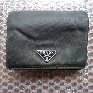 プラダ(PRADA)のPRADA 二つ折り財布 M505 TESSURO NERO(折り財布)