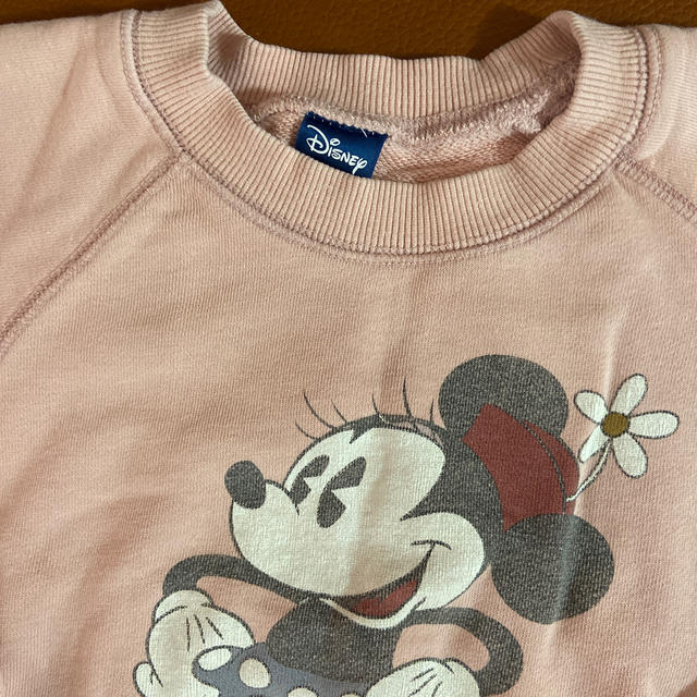 Disney(ディズニー)のディズニー　ミニーちゃんトレーナー キッズ/ベビー/マタニティのキッズ服女の子用(90cm~)(Tシャツ/カットソー)の商品写真