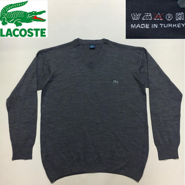 LACOSTE(ラコステ)のラコステ ◆ニット セーター◆ グレー Lサイズ メンズのトップス(ニット/セーター)の商品写真