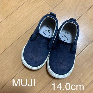 ムジルシリョウヒン(MUJI (無印良品))のMUJI 14cm 人気のスリッポン　スニーカー　無印良品(スニーカー)