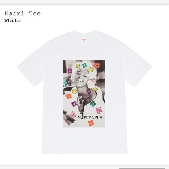 Supreme(シュプリーム)のSupreme Naomi Tee S size White メンズのトップス(Tシャツ/カットソー(半袖/袖なし))の商品写真