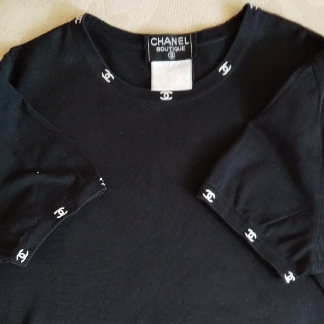 CHANEL(シャネル)のシャネル ヴィンテージTシャツ サイズ42 レディースのトップス(Tシャツ(半袖/袖なし))の商品写真