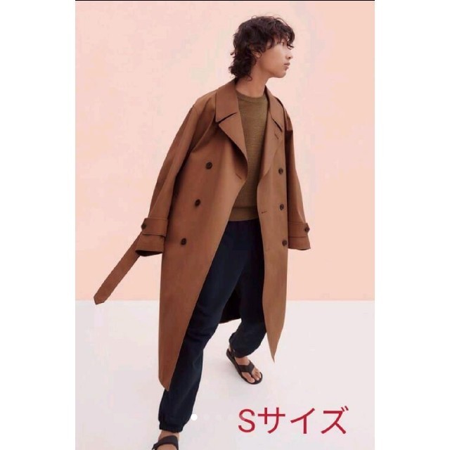 UNIQLO(ユニクロ)の(希少Sサイズ)UNIQLO U ブロックテックトレンチコート メンズのジャケット/アウター(トレンチコート)の商品写真