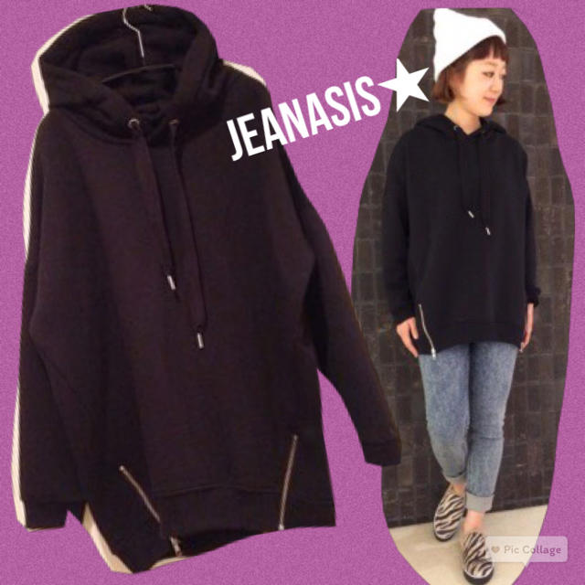 JEANASIS(ジーナシス)の20日まで限定‼︎サイドZIPパーカー レディースのトップス(トレーナー/スウェット)の商品写真