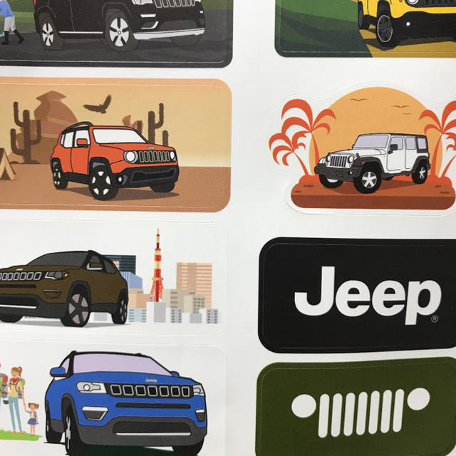 Jeep(ジープ)の【Jeep】ジープ ステッカー 限定品 非売品（３月中限定１００円引‼️） 自動車/バイクのバイク(ステッカー)の商品写真