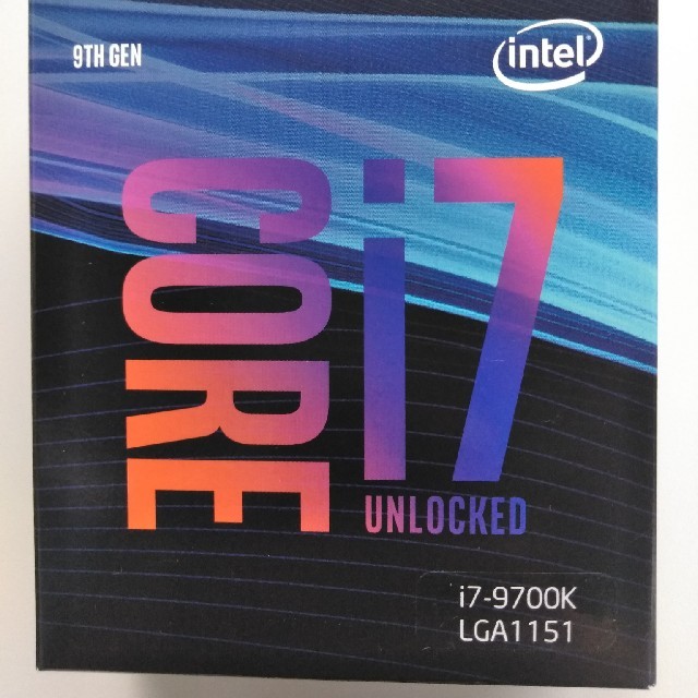 PCパーツcore i7 9700k cpu intel