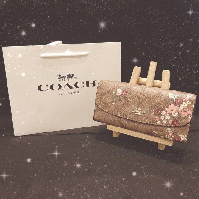 【新品・未使用】COACH 財布 F29395 カーキマルチ レザー 長財布