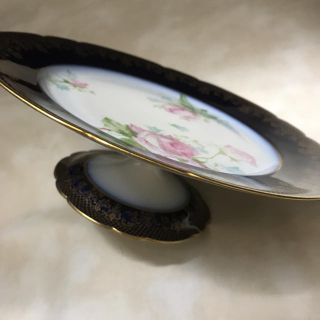 マイセン(MEISSEN)のW.GUERIN ウィリアム・ゲラン／リモージュ コバルト金彩 ケーキスタンド(食器)