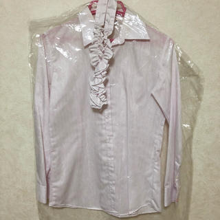 スーツカンパニー(THE SUIT COMPANY)の2way ピンクシャツ ブラウス　スーツセレクト(シャツ/ブラウス(長袖/七分))