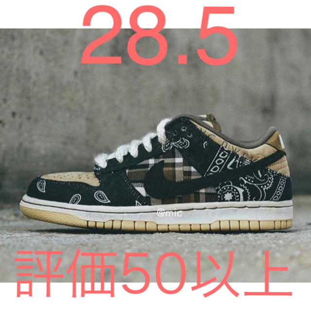 travis scott sb dunk 28.5