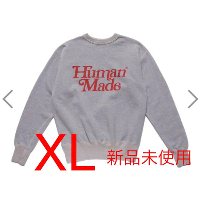 Supreme(シュプリーム)のHUMAN MADE × Girls Don't Cry スウェット　グレーXL メンズのトップス(スウェット)の商品写真