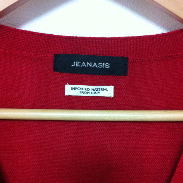 JEANASIS(ジーナシス)のJEANASiS＊赤カーディガン レディースのトップス(カーディガン)の商品写真