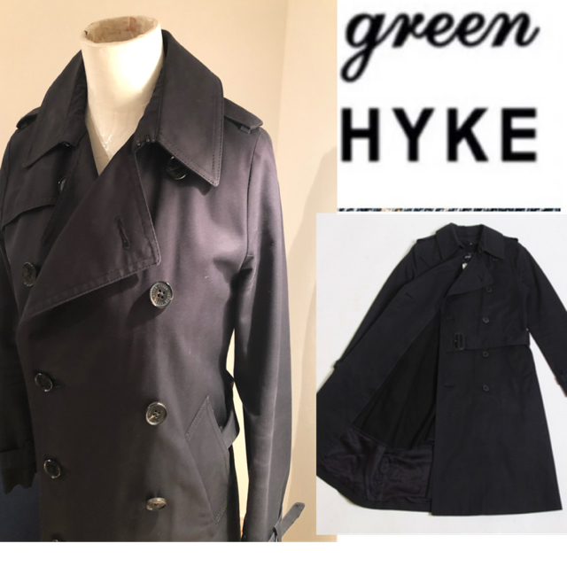 green 現hyke 定番ライナー付きトレンチコート 【受注生産品】 63.0