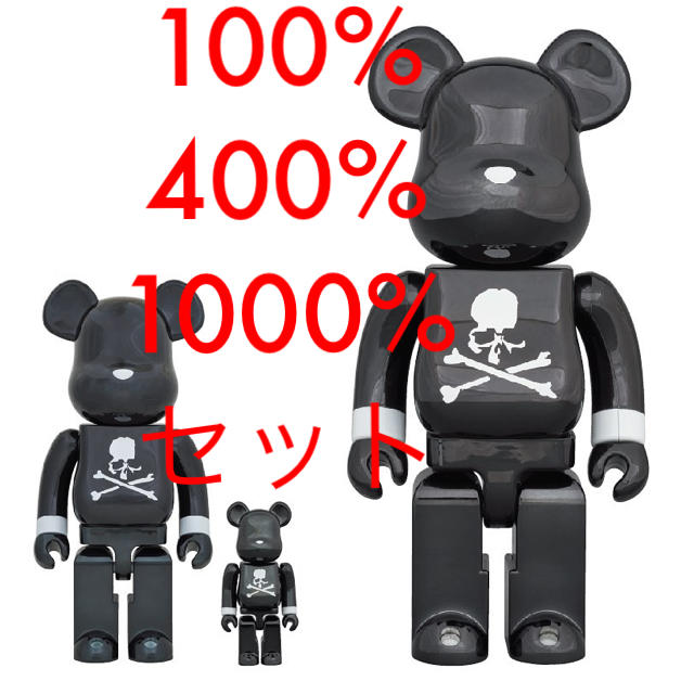 MEDICOM TOY(メディコムトイ)のBE@RBRICK mastermind BLACK CHROME Ver エンタメ/ホビーのフィギュア(その他)の商品写真