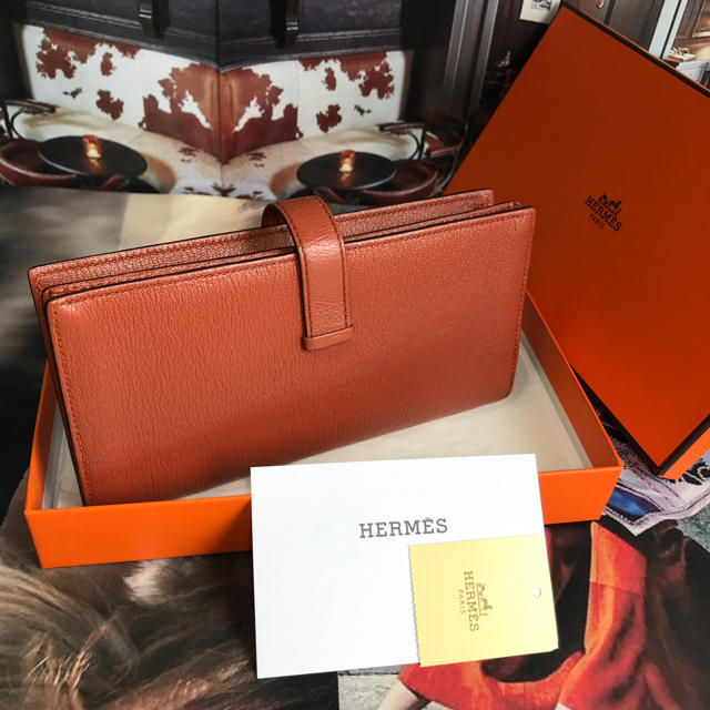 【正規品】HERMES 極美品✨ エルメス 『べアン』スフレ 長財布 1