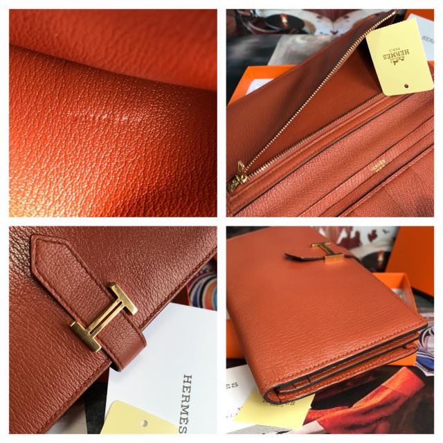 【正規品】HERMES 極美品✨ エルメス 『べアン』スフレ 長財布 3