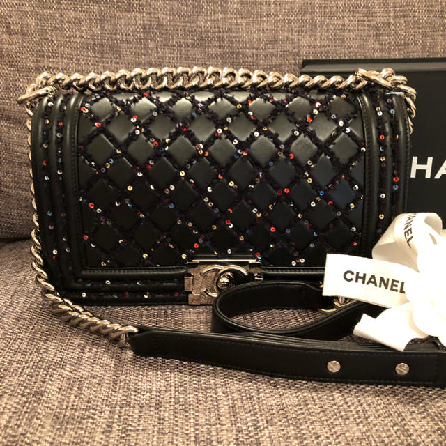 正規品 レア CHANEL ボーイシャネル  スパンコール