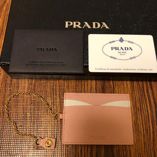 プラダ(PRADA)のmaruさん専用　PRADA  カードケース　ピンク(名刺入れ/定期入れ)