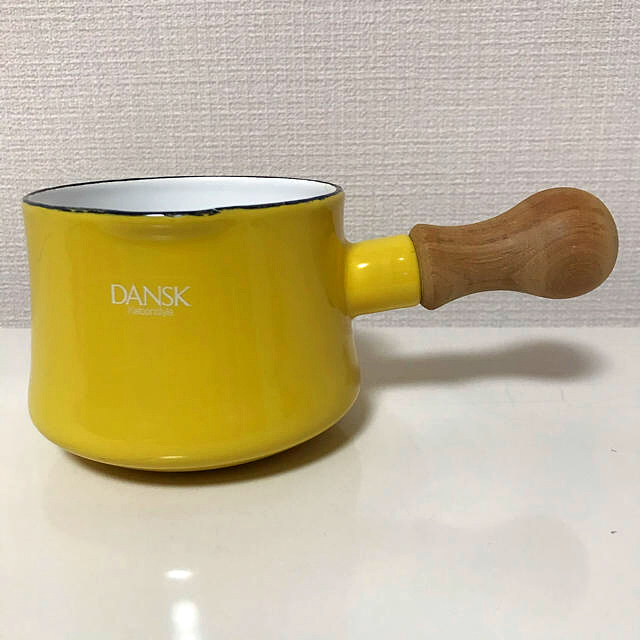 DANSK(ダンスク)の【廃盤カラー】DANSK バターウォーマー イエロー インテリア/住まい/日用品のキッチン/食器(鍋/フライパン)の商品写真