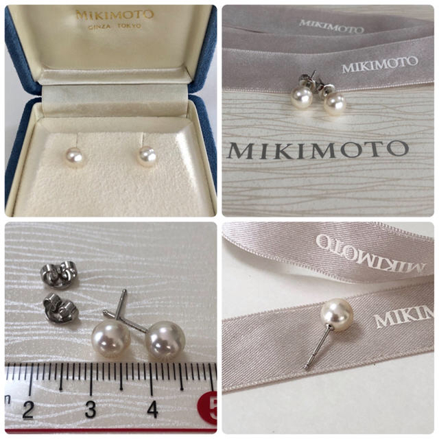 MIKIMOTO   向日葵様専用美品MIKIMOTO パールピアスKWG 7.0㎜の