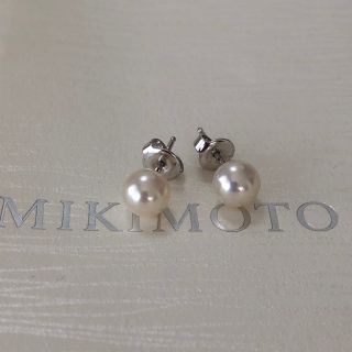 ミキモト(MIKIMOTO)の向日葵様専用【美品】MIKIMOTO パールピアスK18WG 7.0㎜(ピアス)