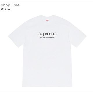 シュプリーム(Supreme)の【特典あり】supreme Shop Tee White M サイズ 20ss(Tシャツ/カットソー(半袖/袖なし))