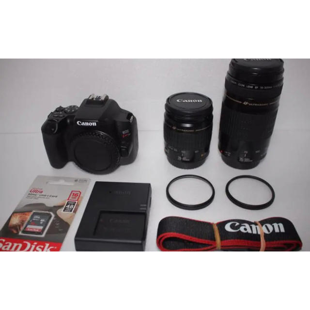 高価値セリー Canon - ☆最新!Wi-Fi☆canon kiss x10標準&望遠ダブル