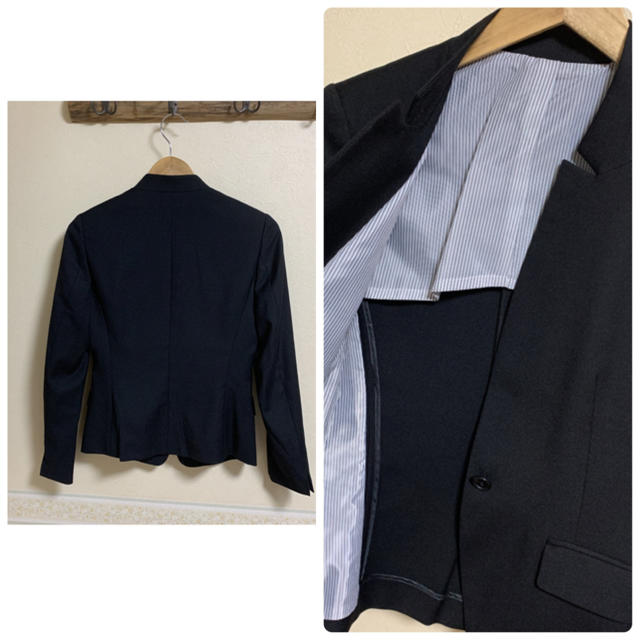 THE SUIT COMPANY(スーツカンパニー)の新品　THE SUIT COMPANY レディース　ジャケット　ブラック レディースのジャケット/アウター(ノーカラージャケット)の商品写真