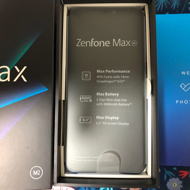 スマートフォン/携帯電話Zenfone max M2 新品未使用 シムフリー