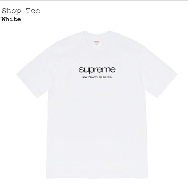 Supreme(シュプリーム)のsupreme shop tee サイズS シュプリーム 20ss 新品 メンズのトップス(Tシャツ/カットソー(半袖/袖なし))の商品写真