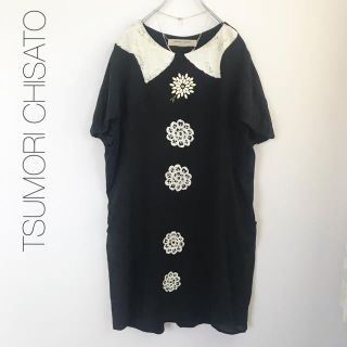 ツモリチサト(TSUMORI CHISATO)の★ツモリチサト ドレス★ゆったり シルクワンピース (ひざ丈ワンピース)