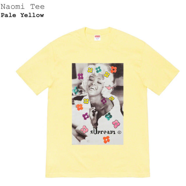 新品未使用　Supreme Naomi Tee L 黄色　Yellow