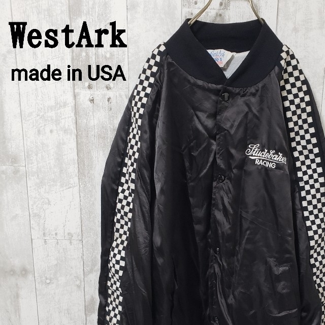 【USA製】WestArk ナイロンジャケット チェッカーフラッグ