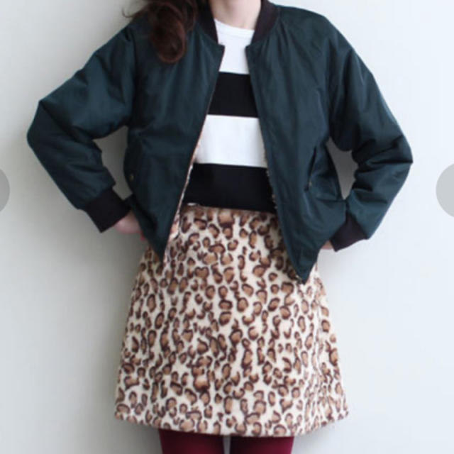 Dot&Stripes CHILDWOMAN(ドットアンドストライプスチャイルドウーマン)のヒョウ柄ファースカート レディースのスカート(ミニスカート)の商品写真