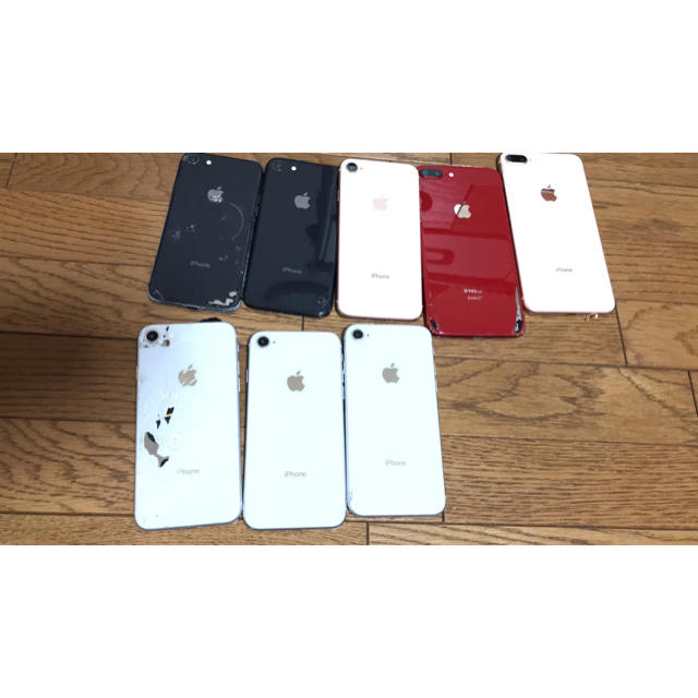 iphone8 iPhone8plus ジャンク 筐体 ガラ 12台 - iPhoneケース